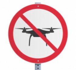 No Drones Sign