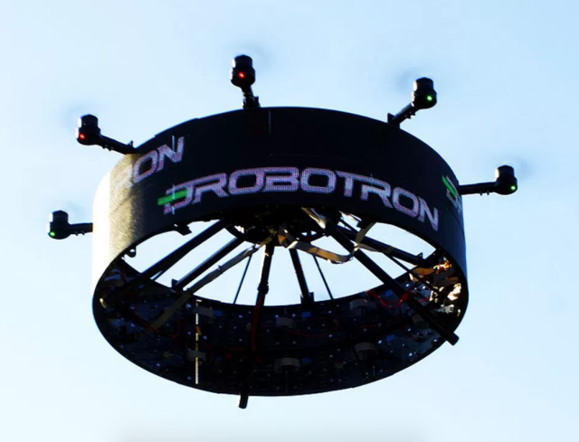 World's First Flying Drone Billboard - UAS VISION