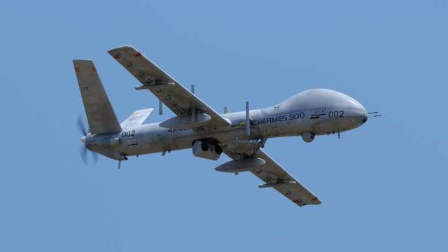 Elbit Hermes 900 fitted with AMPS