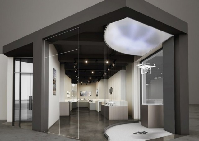 Showcase area includes space for test flights