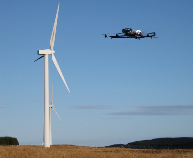 Drone + turbine