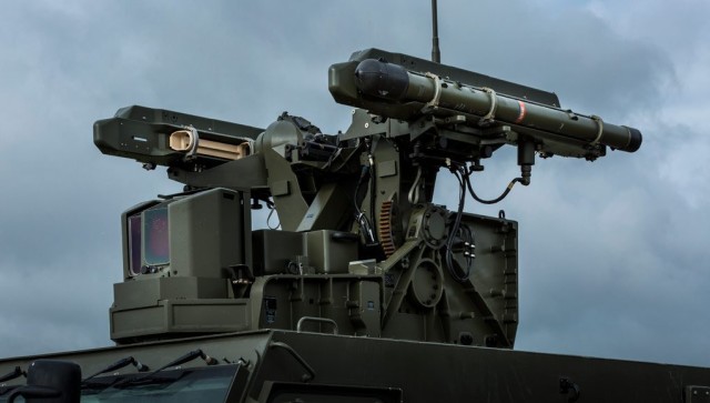 Using the MBDA Mistral effectors and Rheinmetall MPCS turret, the new weapon station provides a solution for networked or autonomous short range mobile air defense systems. 