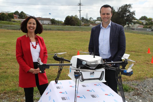 From-left-Samantha-Sharif-Flirtey-NZ-Director-Scott-Bush-Dominos-GM-NZ