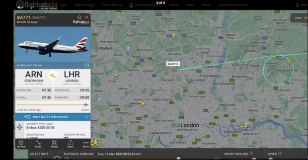 British Airways Flight on Approach to London Heathrow Airport Came ...